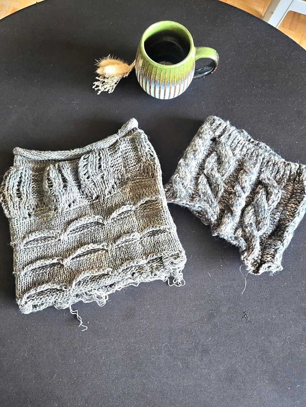 Gray Knit Wrap Pieces Star Trek Wardrobe S4 Toronto Scarf Cowl Infinity Lot
